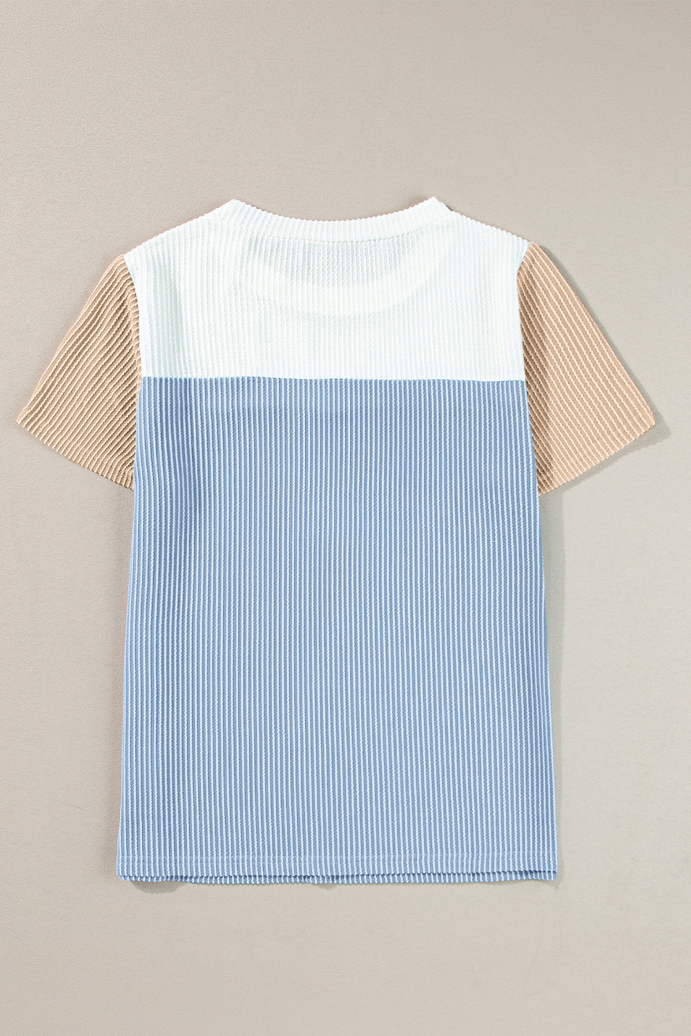 Skobeloff Rib Textured Colorblock T Shirt