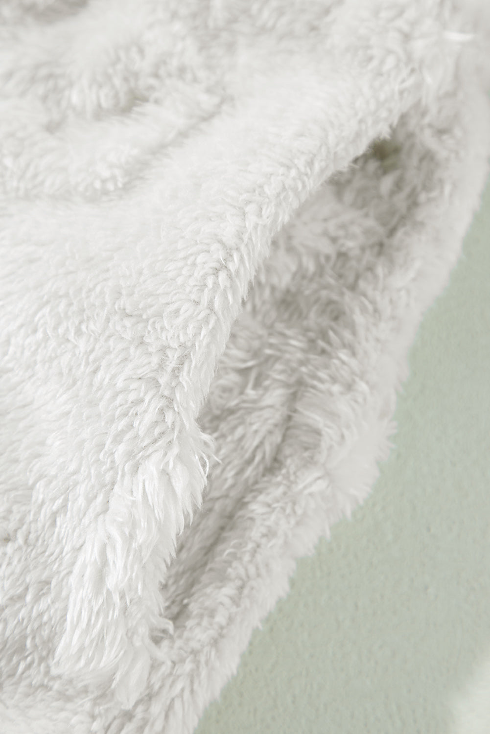Lavendula Textured Leopard Fleece Loose Two Piece Lounge Set
