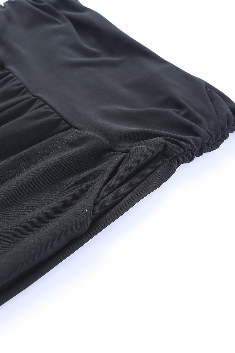 Gray High Waist Pleated Pocket Leggings