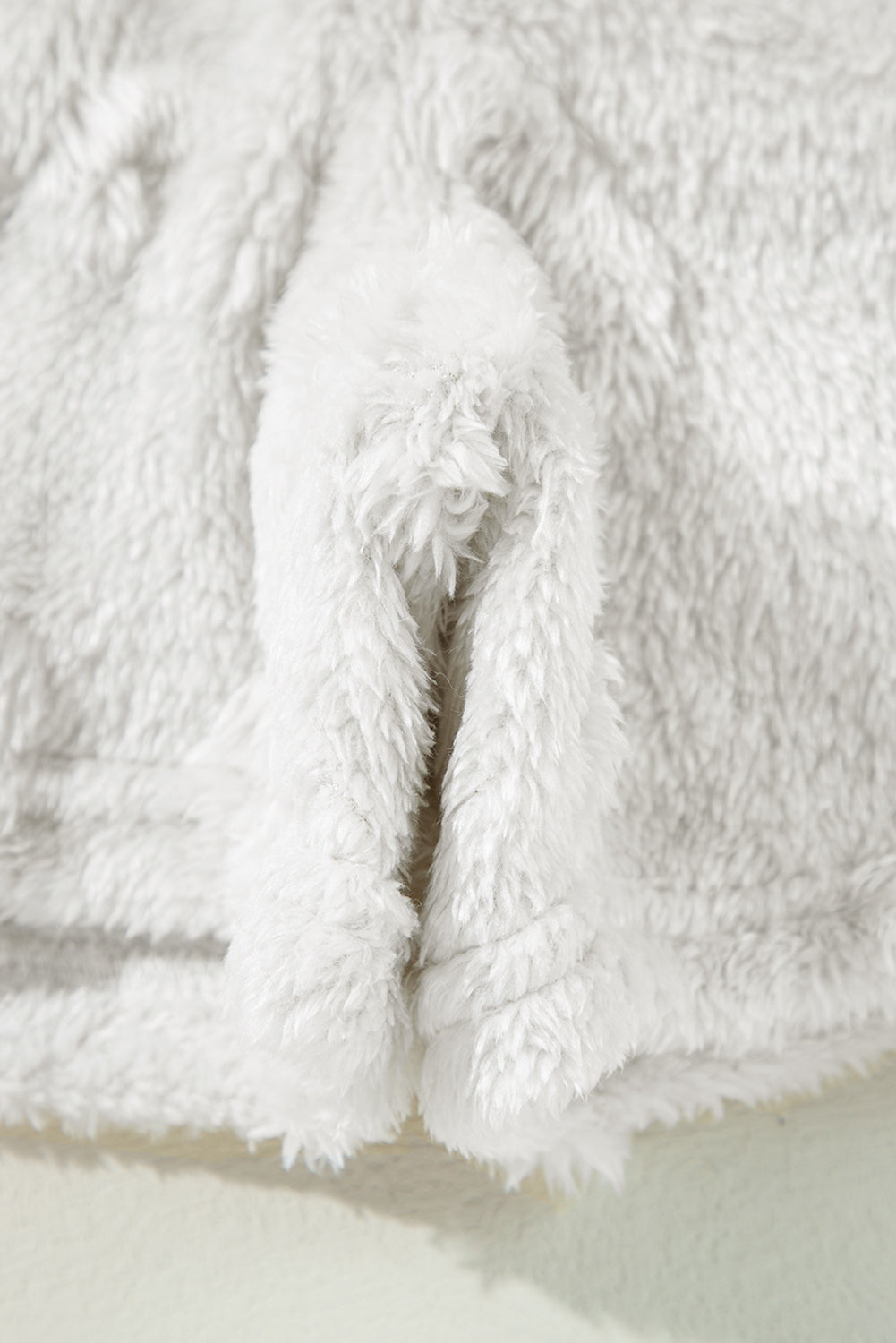 Lavendula Textured Leopard Fleece Loose Two Piece Lounge Set