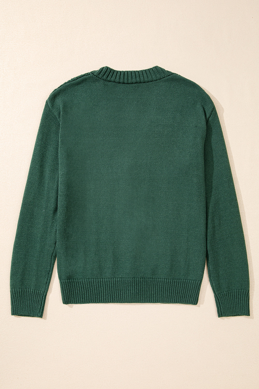Black Open Knit Drop Shoulder Sweater Cardigan