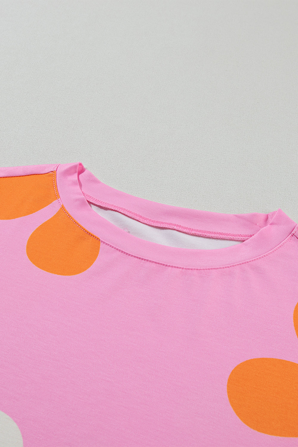 White Bowknot Print Bubble Sleeve Tee