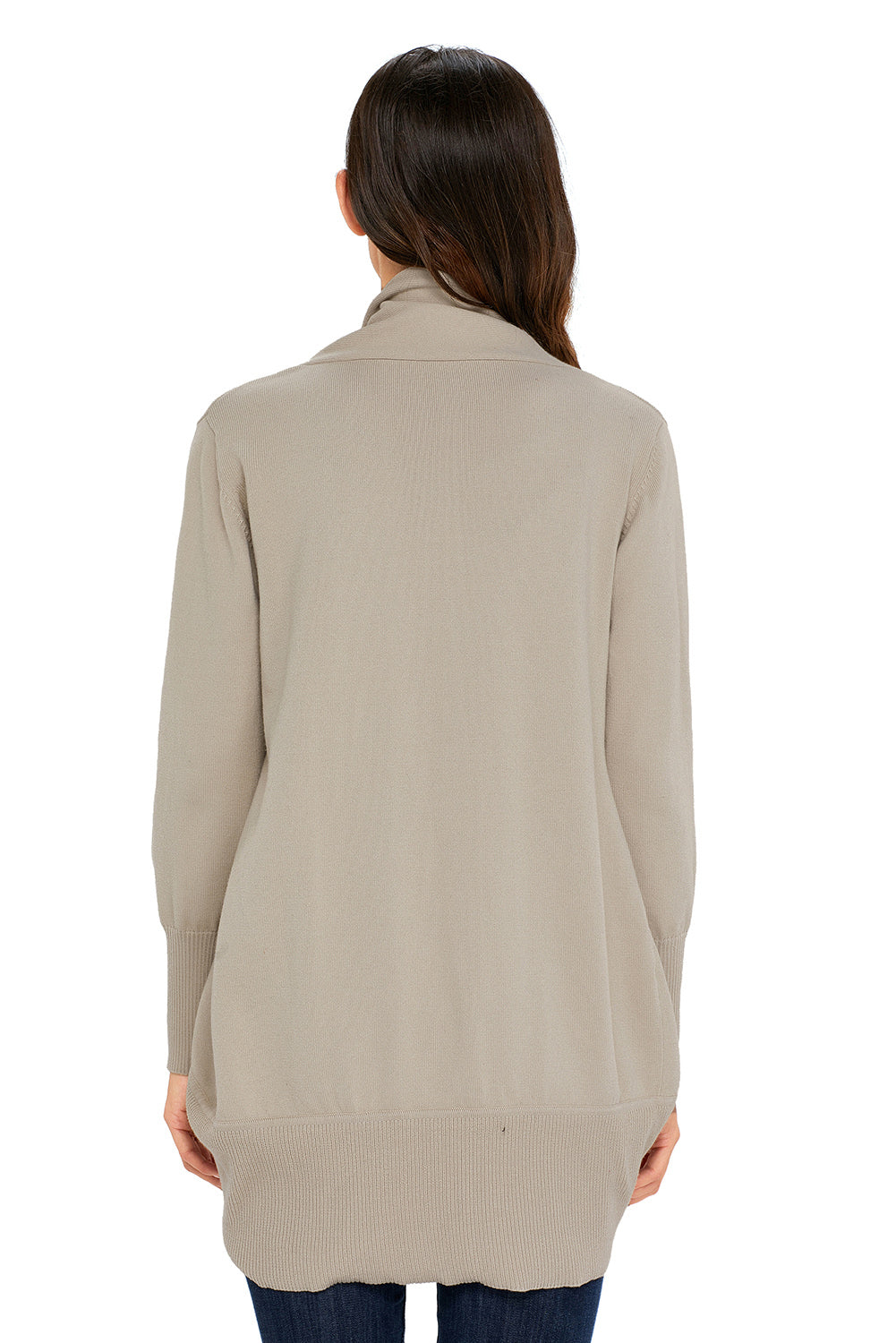 Khaki Super Soft Long Sleeve Open Cardigan