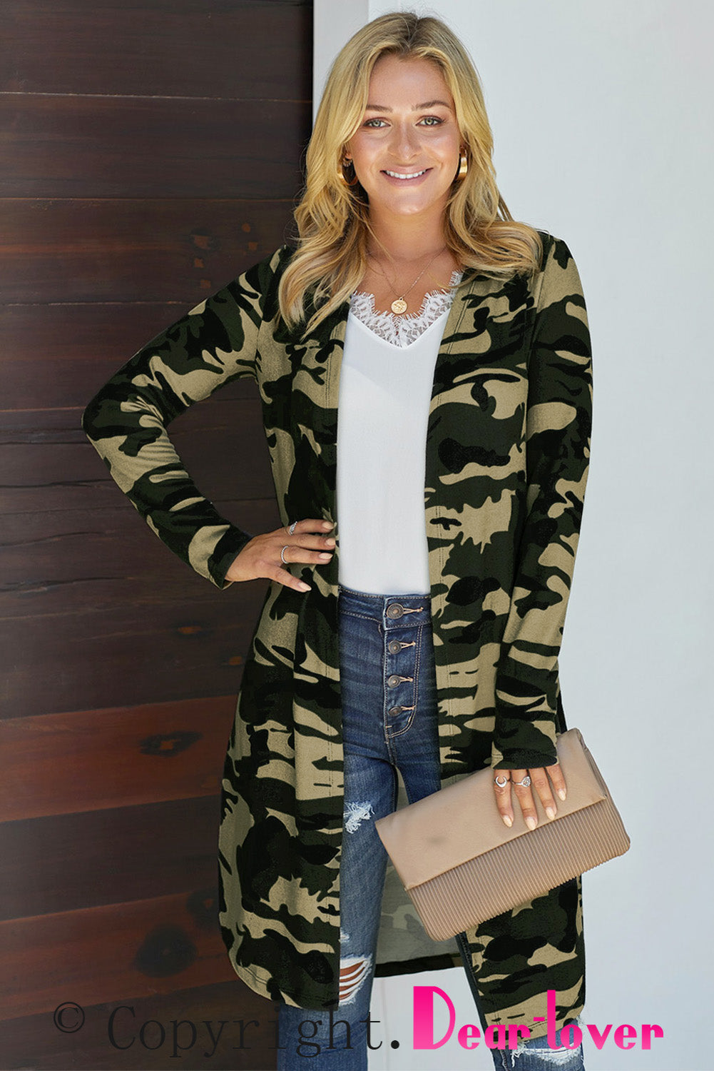 Snake Print Long Cardigan