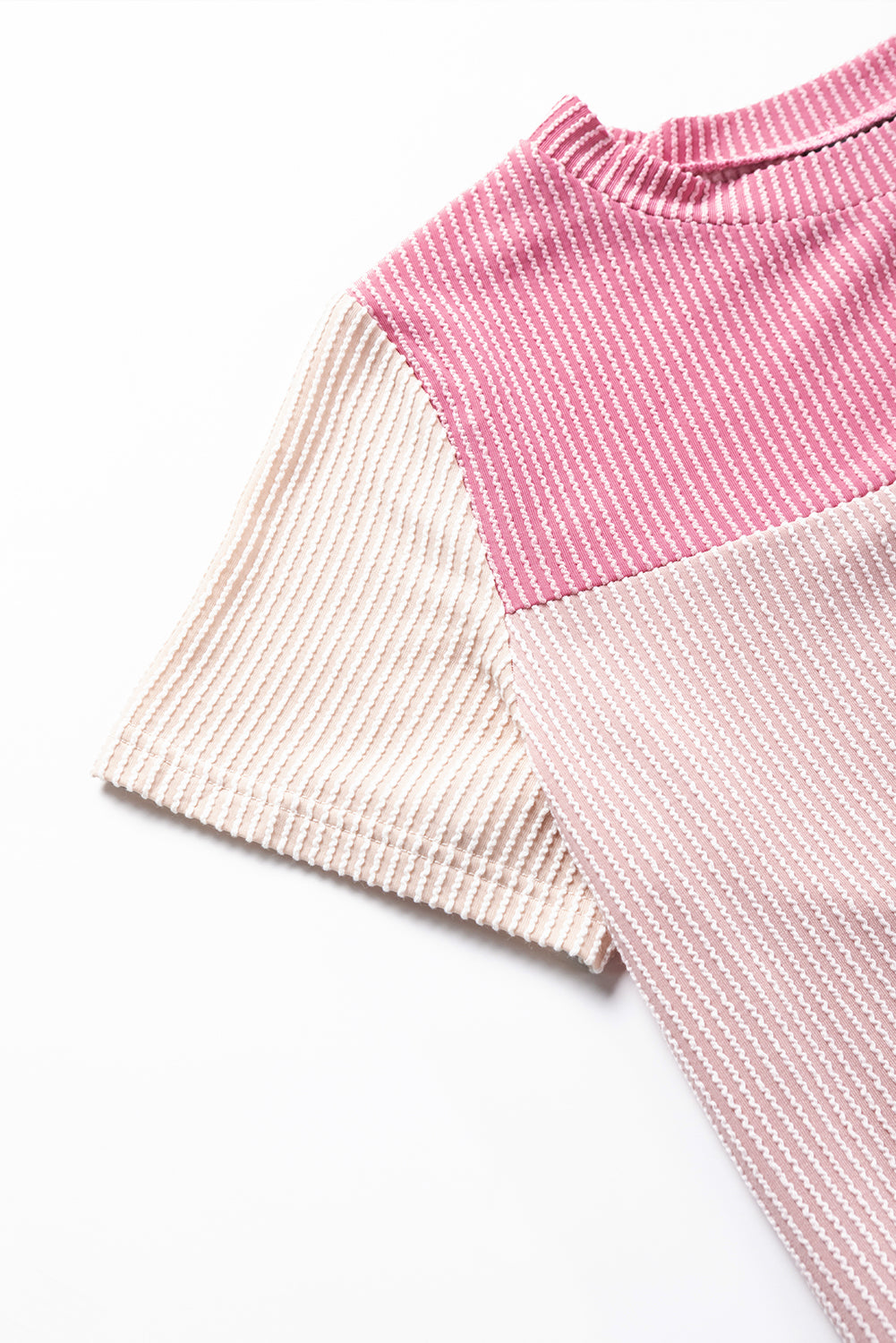 Skobeloff Rib Textured Colorblock T Shirt