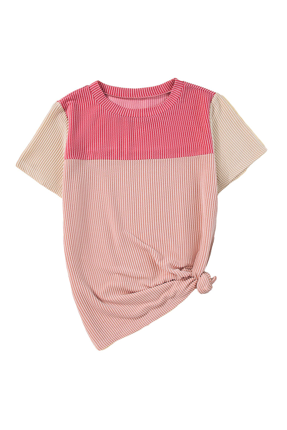 Skobeloff Rib Textured Colorblock T Shirt