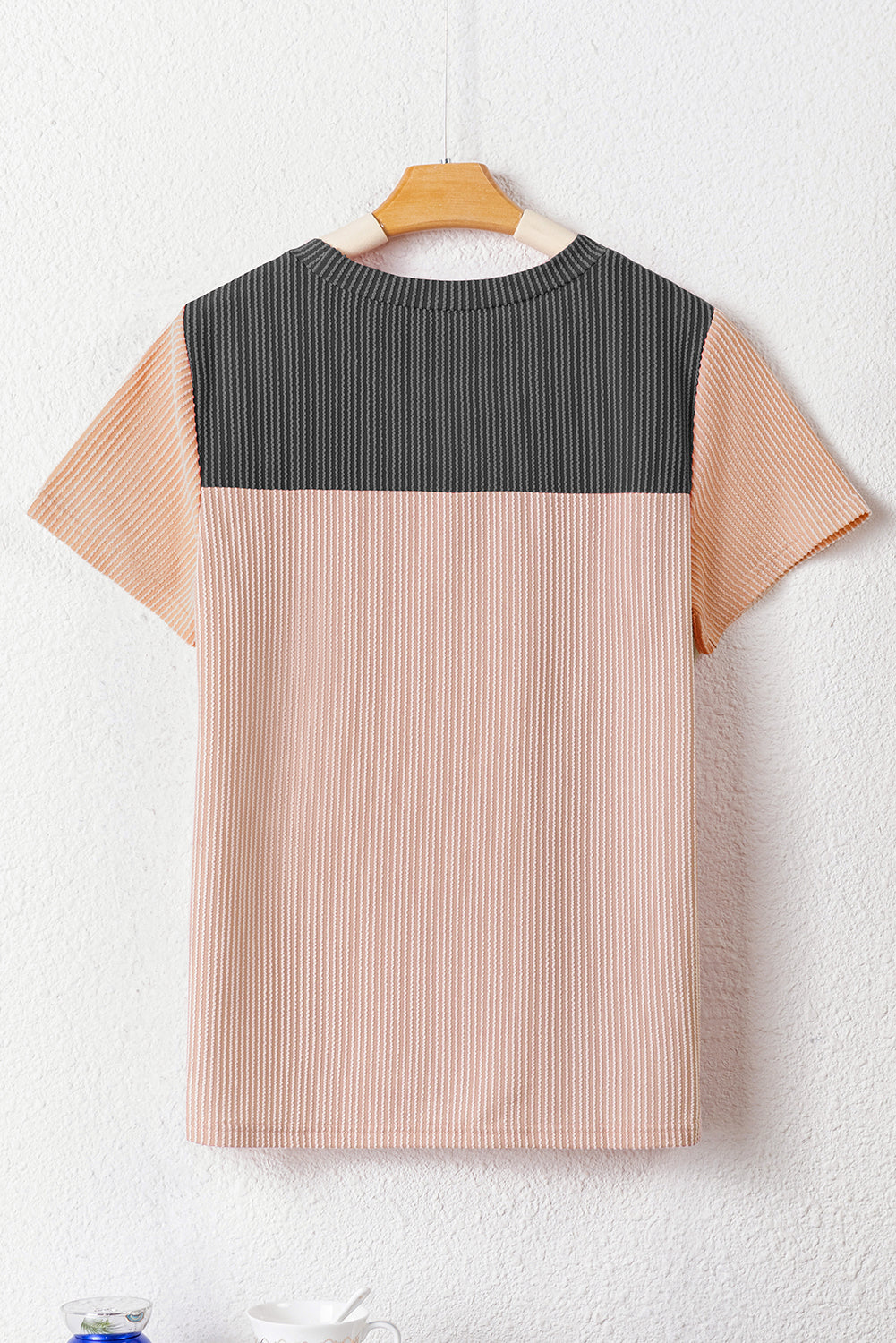 Skobeloff Rib Textured Colorblock T Shirt